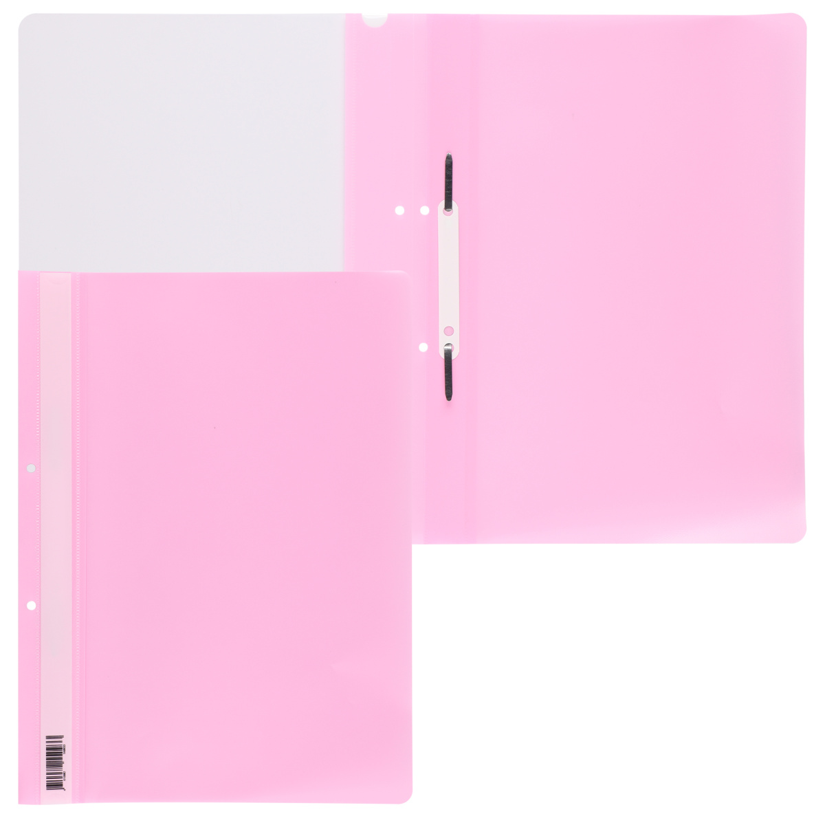 Папка-скоросшиватель с перфорацией А4 0,14/0,18мм Pastel 211941 розовый | Магазин канцтоваров и игрушек Львёнок