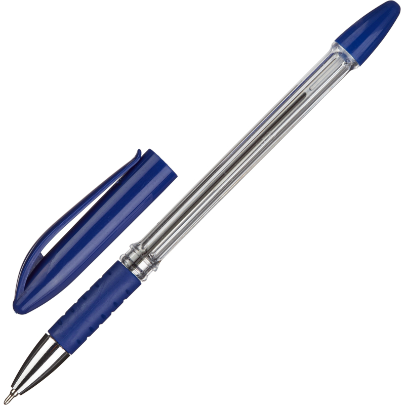 Ручка шариковая 0,7мм манжетка 1240600 синяя | Магазин канцтоваров и игрушек Львёнок