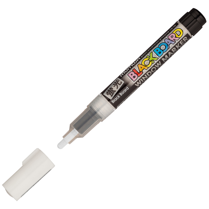 Маркер меловой 3мм "Black Board Marker" на водной основе ВМ-05 белый | Магазин канцтоваров и игрушек Львёнок