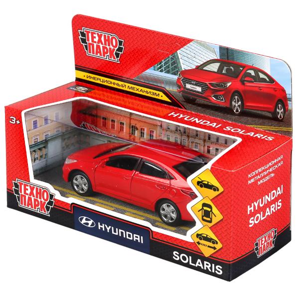 Машина металлическая Hyndai Solaris 12см двери, багажик, инерция SOLARIS2-12-RD красный | Магазин канцтоваров и игрушек Львёнок