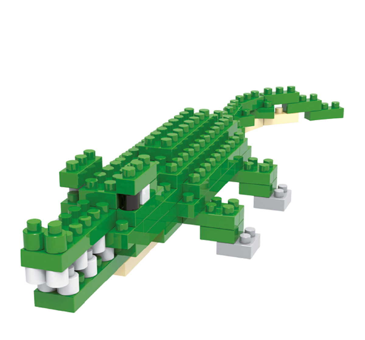 Конструктор пластиковый 96 элементов №04 Крокодил PLK-01 | Магазин канцтоваров и игрушек Львёнок
