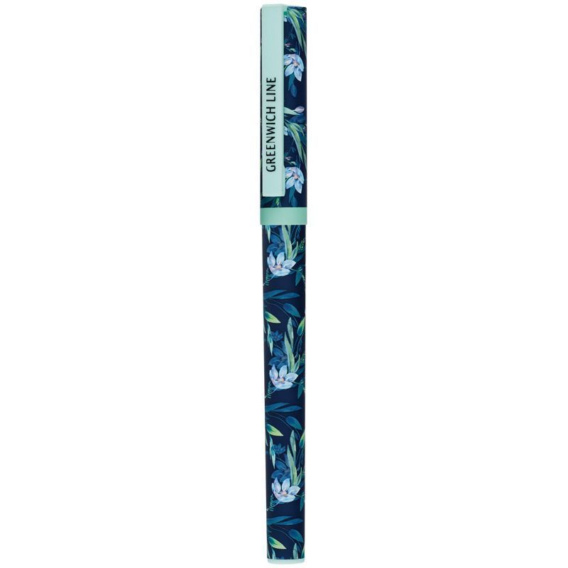 Ручка шариковая 0,7мм "Blue flowers" GL_24821/Pbl_32681 синяя | Магазин канцтоваров и игрушек Львёнок