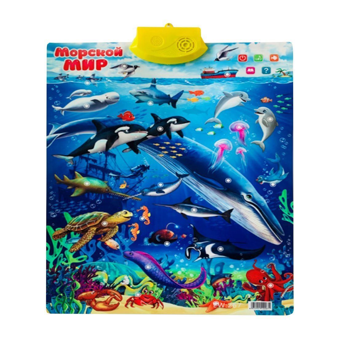 Обучающи плакат Морской мир (музыкальный) EW:267 | Магазин канцтоваров и игрушек Львёнок
