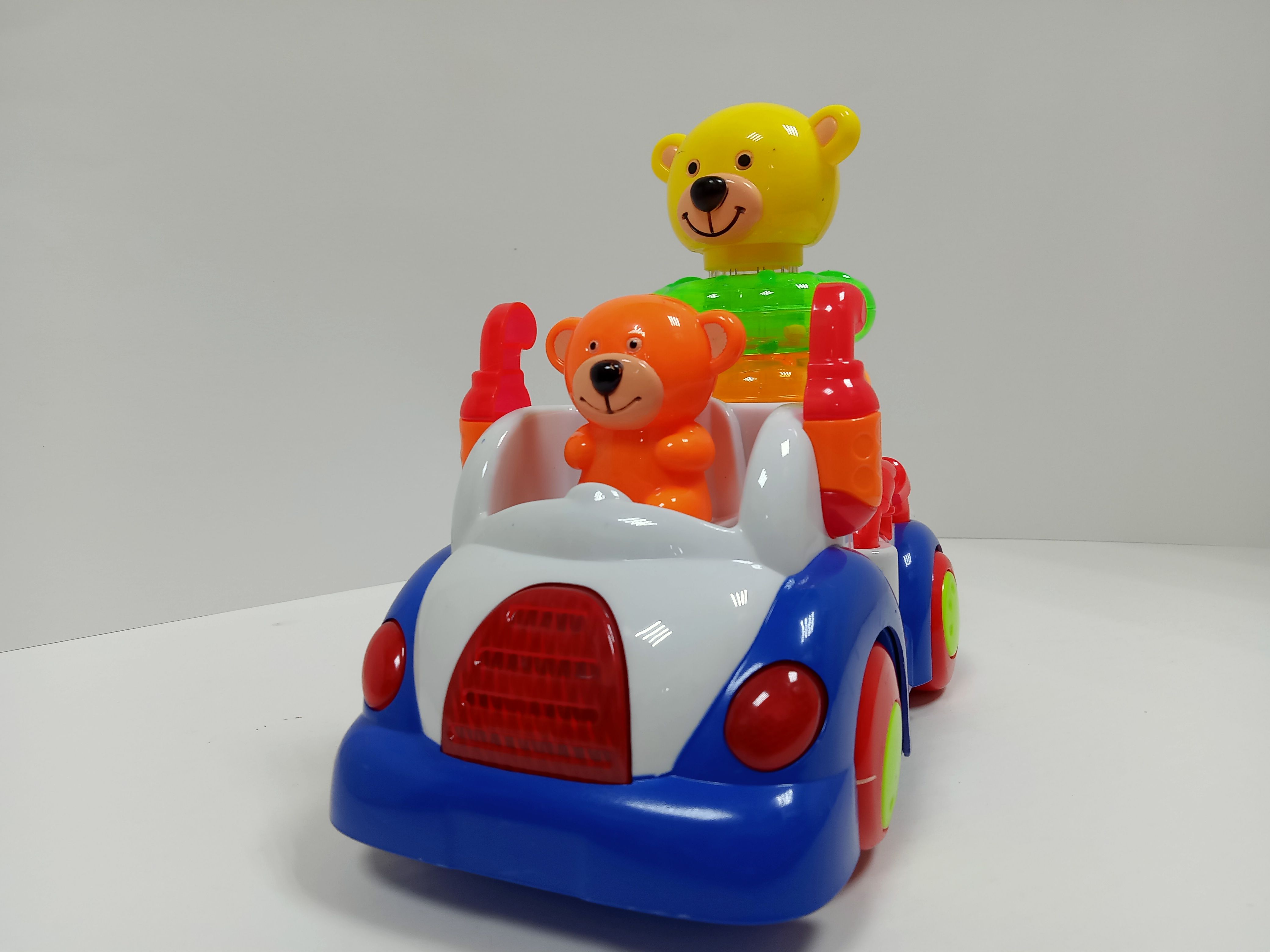 Машинка детская "Медвежата" 1000073R | Магазин канцтоваров и игрушек Львёнок