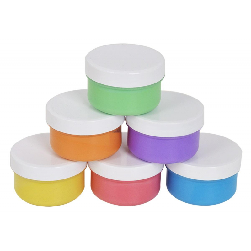 Краски пальчиковые 6 цветов 60мл для малышей 1+  гелевые ПКМКМ06 | Магазин канцтоваров и игрушек Львёнок