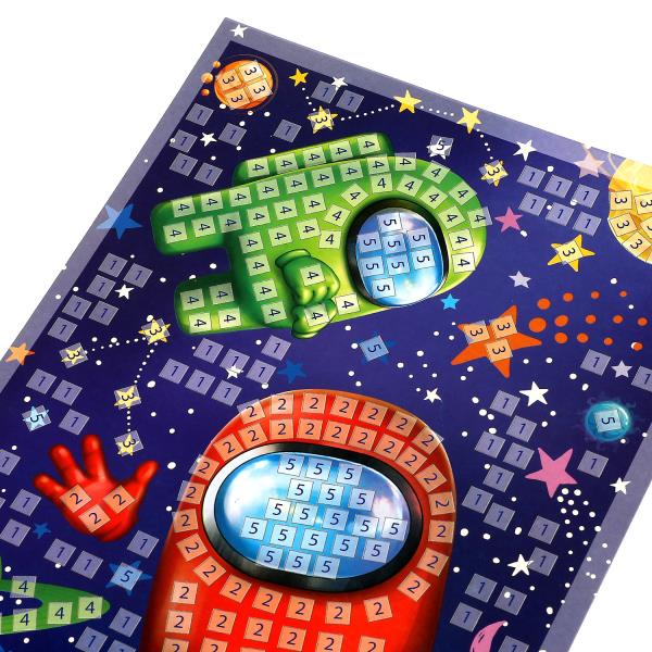 Аппликация мягкая мозаика из эва 17х23см Космические приключения AM-AM | Магазин канцтоваров и игрушек Львёнок