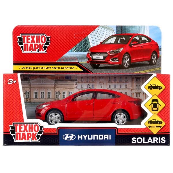 Машина металлическая Hyndai Solaris 12см двери, багажик, инерция SOLARIS2-12-RD красный | Магазин канцтоваров и игрушек Львёнок