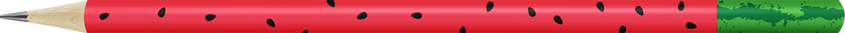 Карандаш графитный круглый ТМ (HB) "Принты" 3063 Спелый арбуз PR-12Д | Магазин канцтоваров и игрушек Львёнок