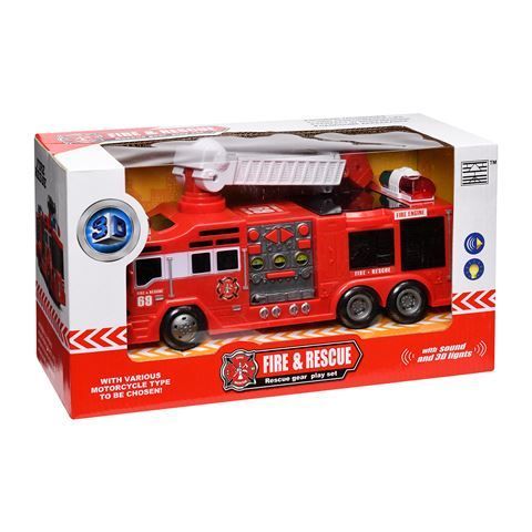 Пожарная машина на батарейках RS5670-1-2E Ассорти | Магазин канцтоваров и игрушек Львёнок
