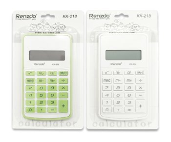 Калькулятор карманный 8 разрядов KK-218/DA-10 11.5*6,5*0.6см | Магазин канцтоваров и игрушек Львёнок