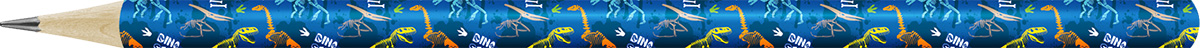 Карандаш графитный круглый ТМ (HB) "Принты" 3053 Динозавры PR-12Д | Магазин канцтоваров и игрушек Львёнок