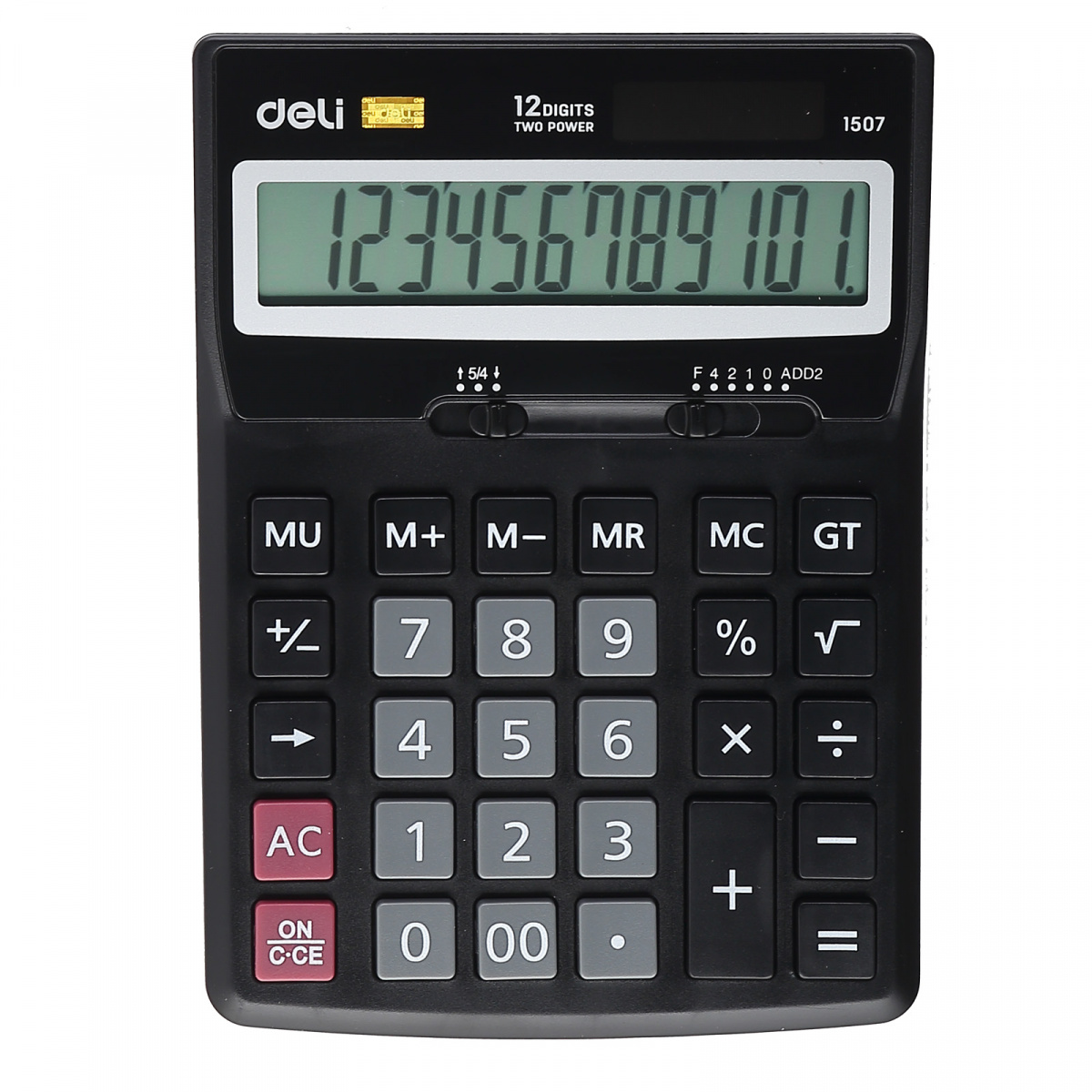 Калькулятор настольный 12 разрядов Core E1507/495437 двойное питание 171*125*32мм светло-серый | Магазин канцтоваров и игрушек Львёнок
