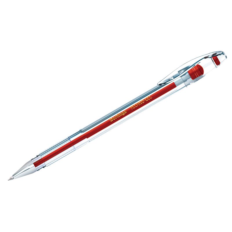 Ручка гелевая 0,5мм Techno-gel CGp_50893 красная | Магазин канцтоваров и игрушек Львёнок