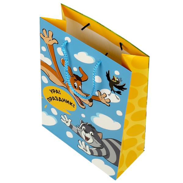Пакет подарочный бумажный 26*32*14см Матовый PL-110084-HB10 | Магазин канцтоваров и игрушек Львёнок