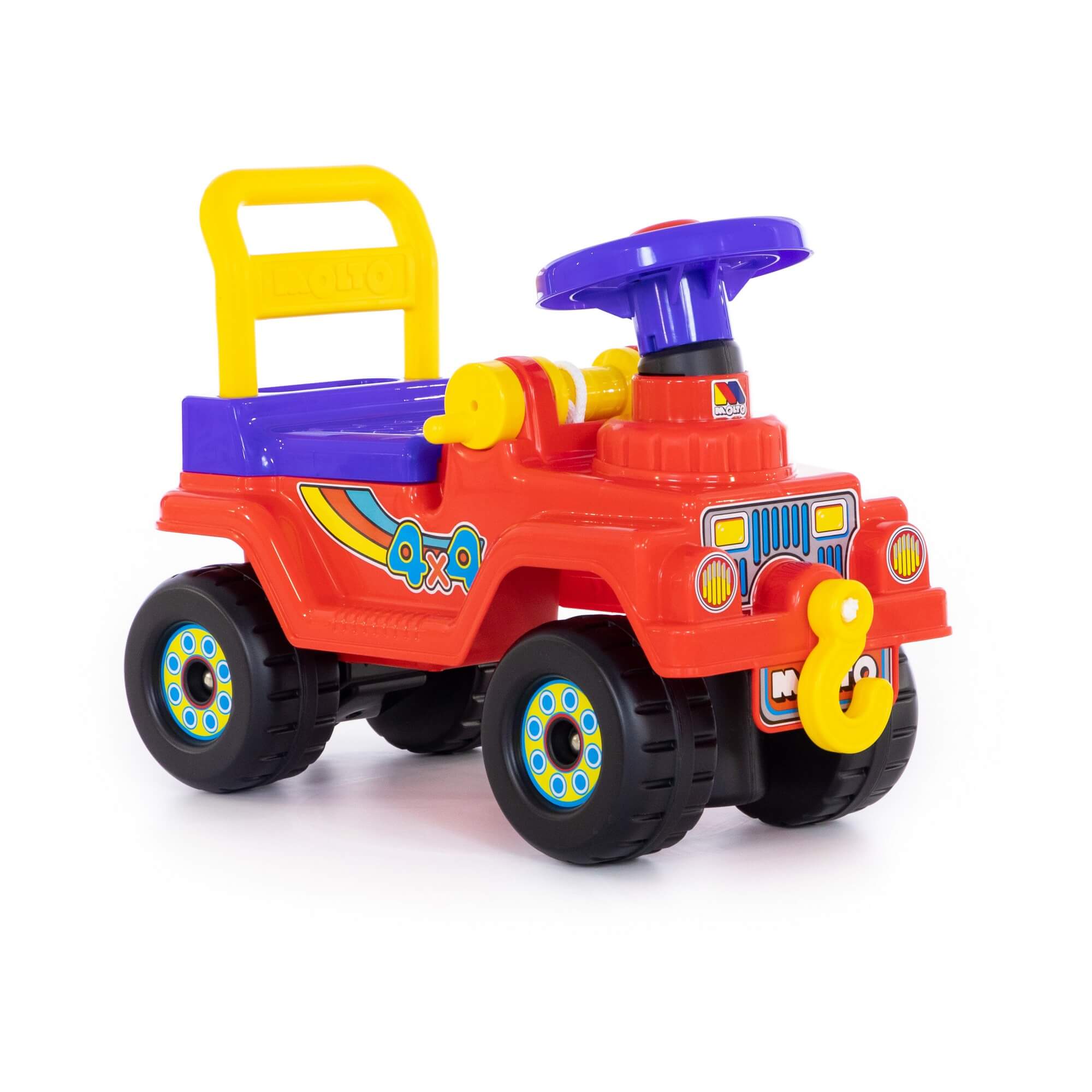 Машина-каталка Джип 4х4 с гудком (красный) 62796 | Магазин канцтоваров и игрушек Львёнок