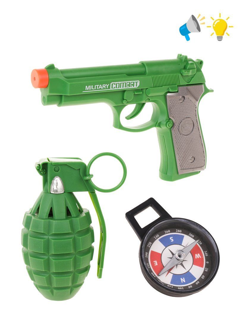 Игровой набор Военный 3 предмета M1384-3 | Магазин канцтоваров и игрушек Львёнок