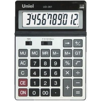Калькулятор (12 разр)  UD-361 | Магазин канцтоваров и игрушек Львёнок