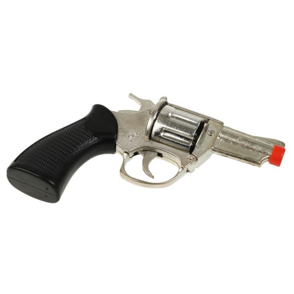 Револьвер для стрельбы пистонами 8 зарядов, металлический 89203-S903BN-R | Магазин канцтоваров и игрушек Львёнок