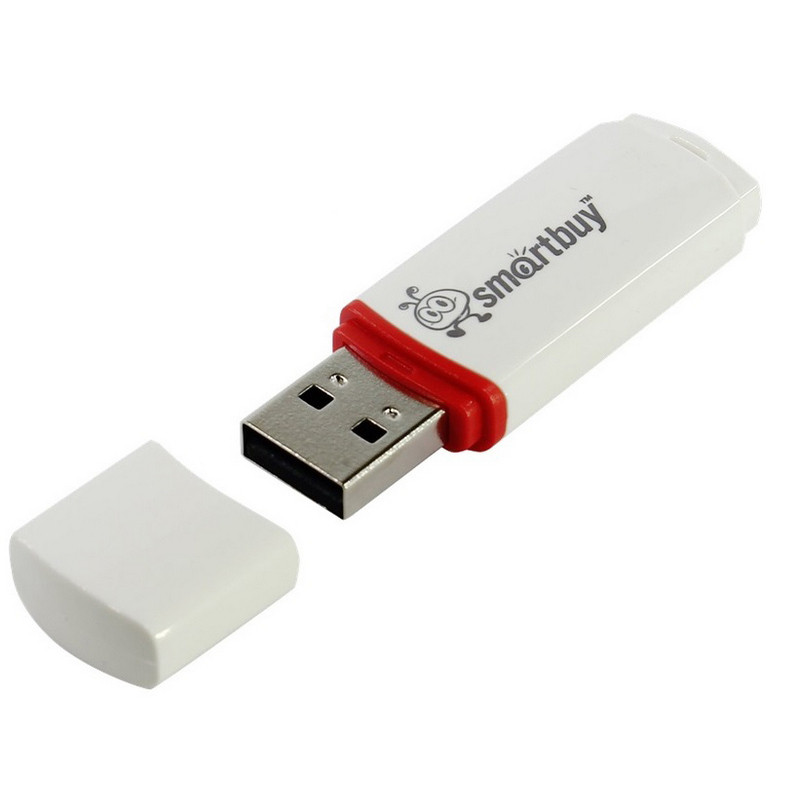 Флешка USB 2.0 8gb SB8GBCRW-W Smartbuy Crown Series | Магазин канцтоваров и игрушек Львёнок