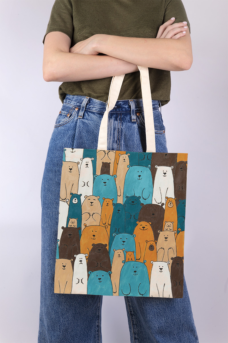 Раскраска на сумке "Милые медвежата" RWCB-010 | Магазин канцтоваров и игрушек Львёнок