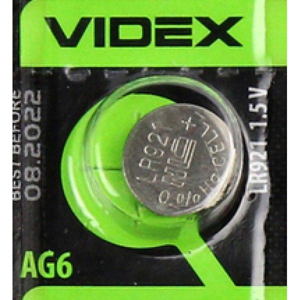 Батарейка Videx AG6 LR921 | Магазин канцтоваров и игрушек Львёнок