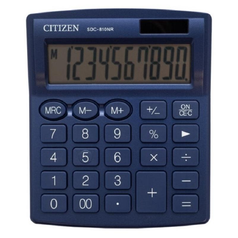 Калькулятор  (10 разр) SDC810NRNVE 125*105*20мм син | Магазин канцтоваров и игрушек Львёнок