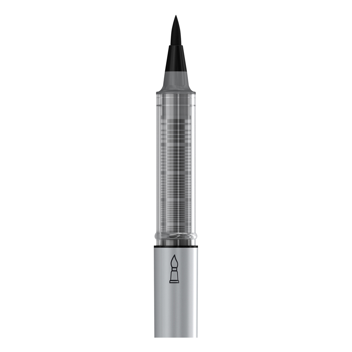 Ручка капиллярная Precision (brush) кисть CK_50500 черная | Магазин канцтоваров и игрушек Львёнок