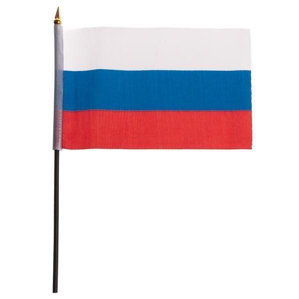 Сувенир Флаг 307-2 "Россия"15х22.5см ( без подставки ) | Магазин канцтоваров и игрушек Львёнок