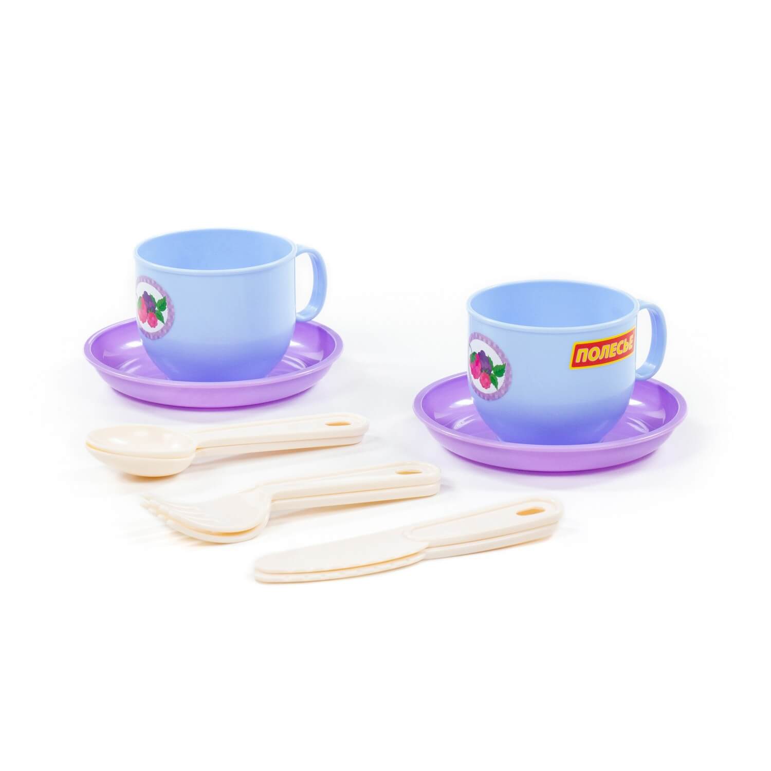 Набор детской посуды "Минутка" на 2 персоны 10 элементов 80233 | Магазин канцтоваров и игрушек Львёнок