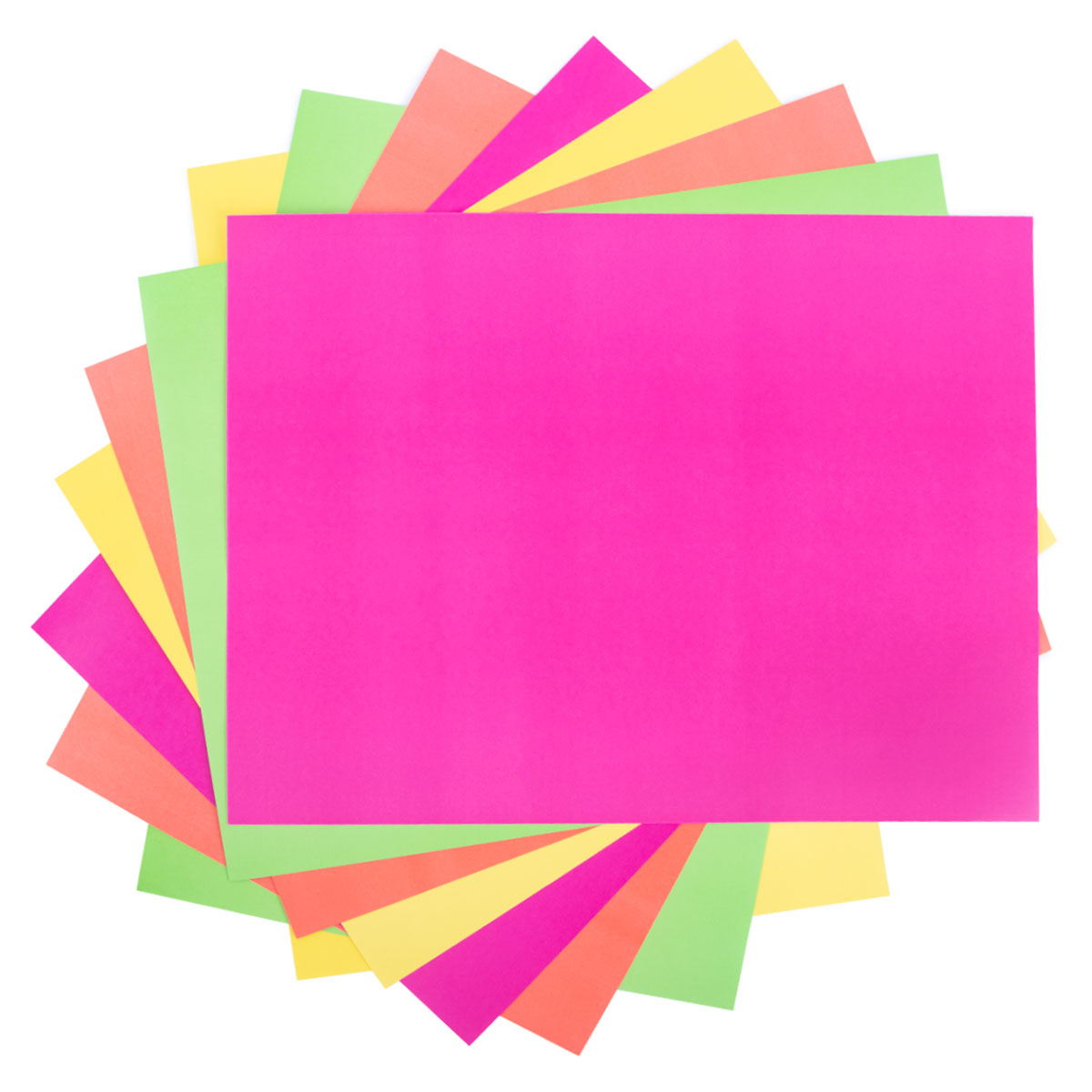 Бумага цветная двухсторон  8л 4цв флуоресцент,  LPCP-09 | Магазин канцтоваров и игрушек Львёнок