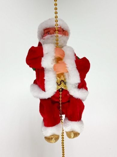 Фигурка Санта на цепочке на бат | Магазин канцтоваров и игрушек Львёнок