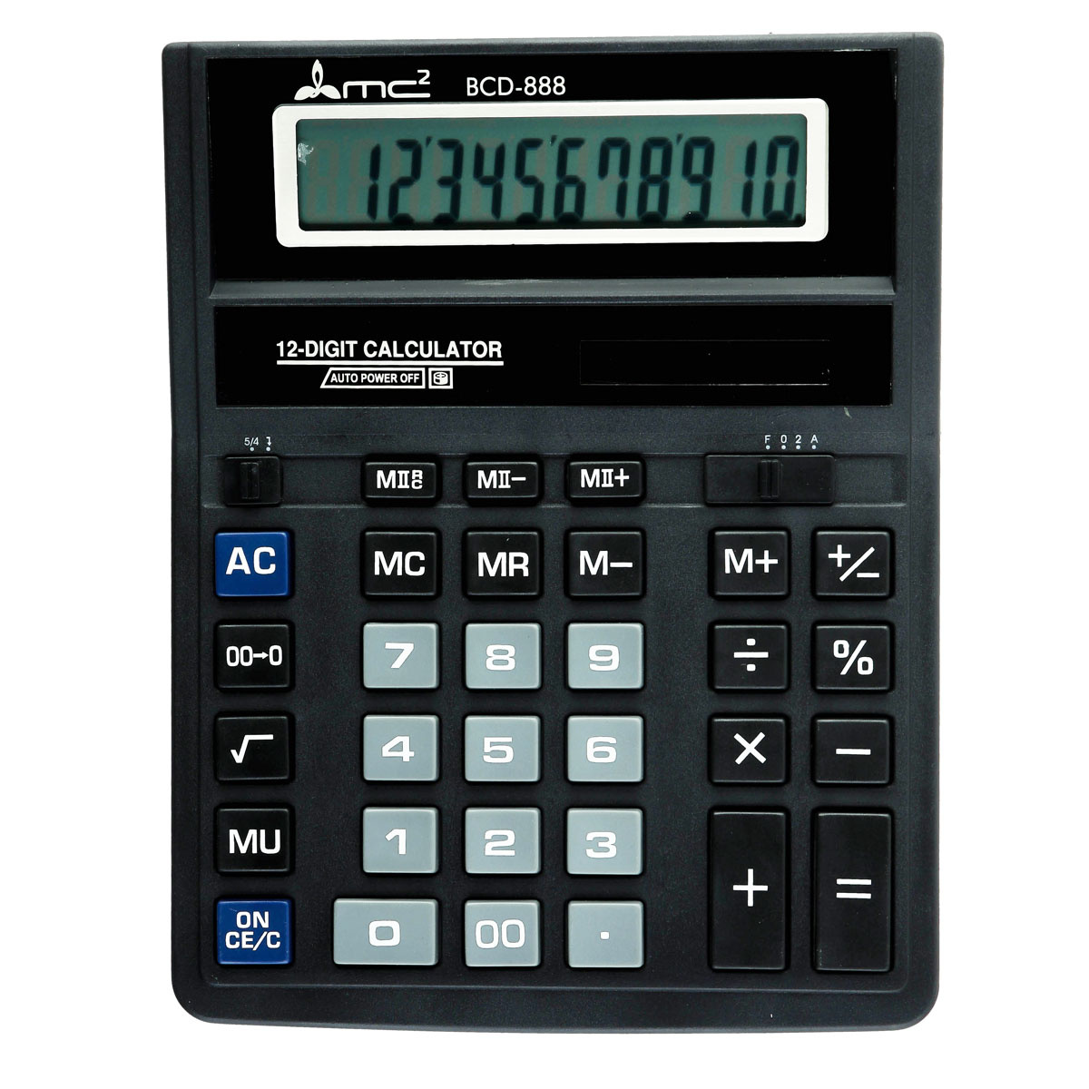 Калькулятор (12 разр) BCD888 черн | Магазин канцтоваров и игрушек Львёнок
