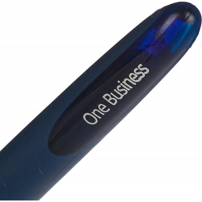 Ручка роллер 0,8мм One Business 183003,синяя | Магазин канцтоваров и игрушек Львёнок