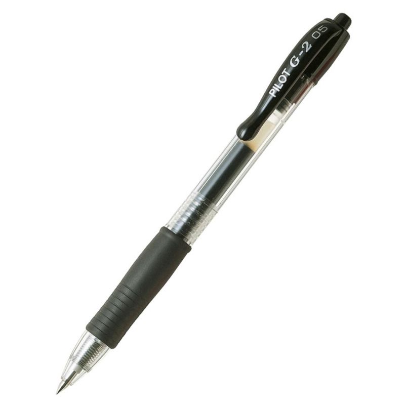 Ручка гель автомат 0,5мм рез манжетка BL-G2-5-B черная | Магазин канцтоваров и игрушек Львёнок