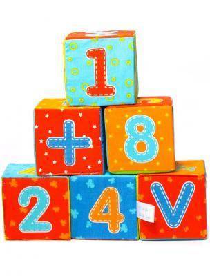 Кубики мягкие Цыфры МКР 8101-12 Масик | Магазин канцтоваров и игрушек Львёнок