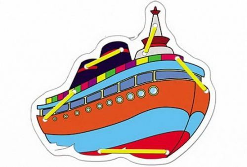 Шнуровка Кораблик ИД-1418 | Магазин канцтоваров и игрушек Львёнок