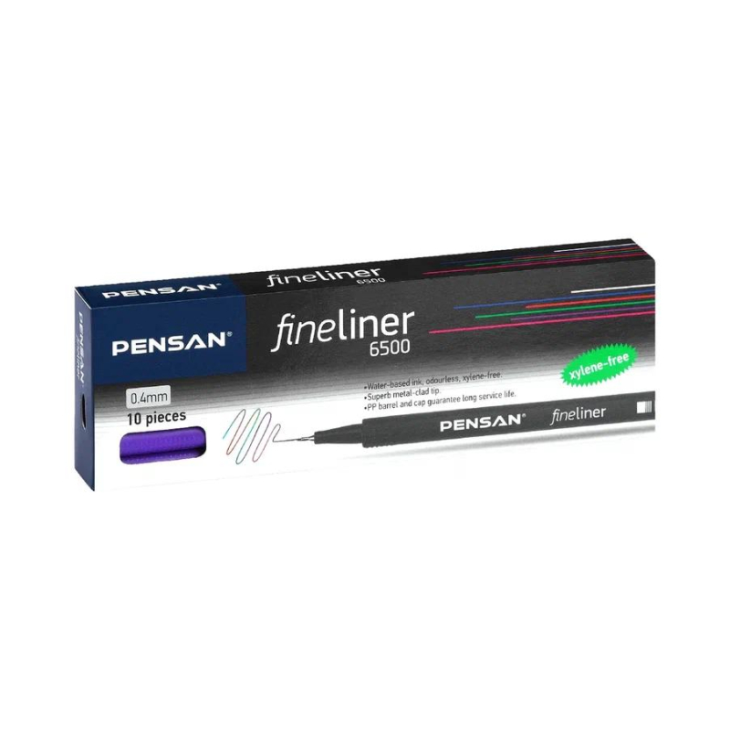Ручка линер 0,4мм Fine Liner 6500/10/1599466 черная | Магазин канцтоваров и игрушек Львёнок