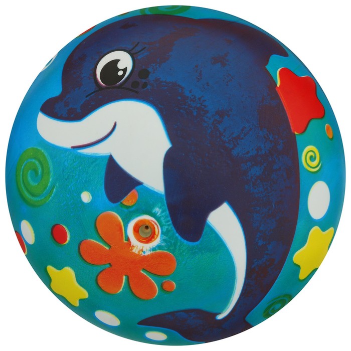 Мяч детский «Дельфинчик» d=22 см 4160693 | Магазин канцтоваров и игрушек Львёнок