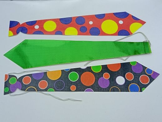 Декоративные галстуки на резинке бумажные за 1шт | Магазин канцтоваров и игрушек Львёнок