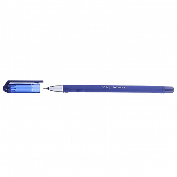 Ручка шариковая 0,5мм Sting чернила на маслянной основе soft ink BP_067932 Синяя | Магазин канцтоваров и игрушек Львёнок