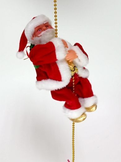 Фигурка Санта на цепочке на бат | Магазин канцтоваров и игрушек Львёнок