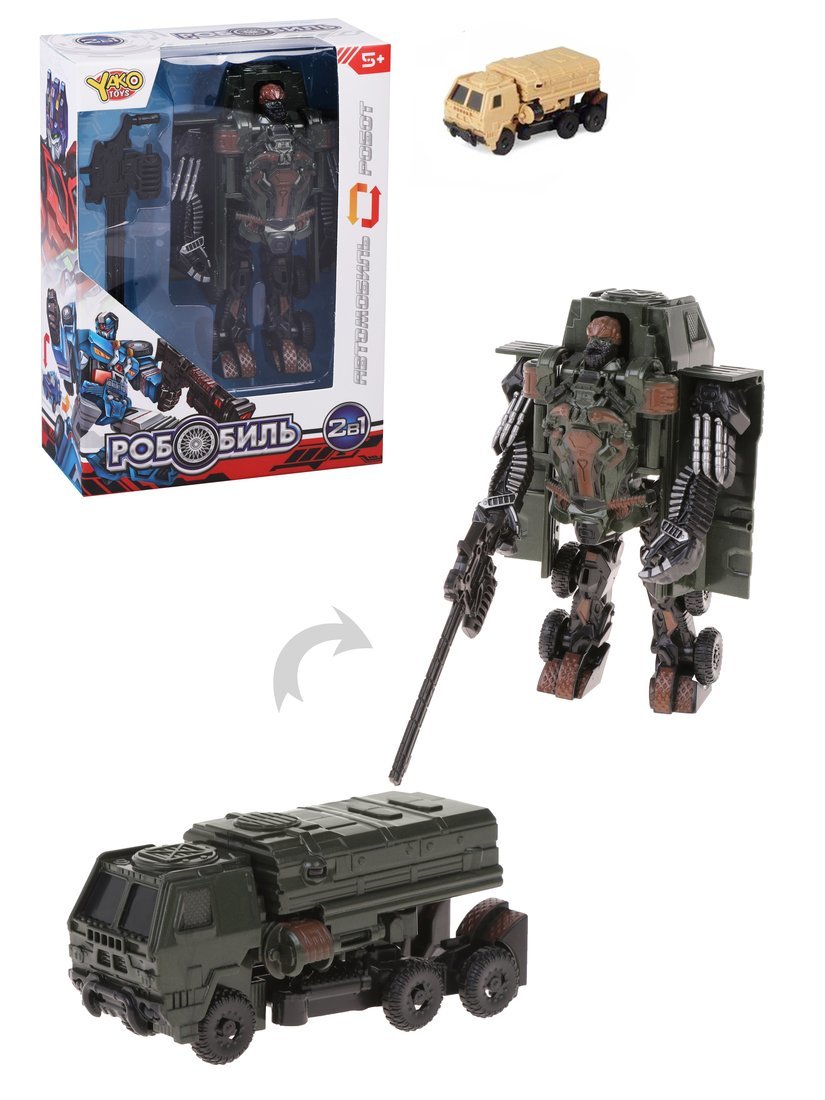 Игровой набор "Робобиль" в комплекте робот-машина, оружие M1241-11 | Магазин канцтоваров и игрушек Львёнок