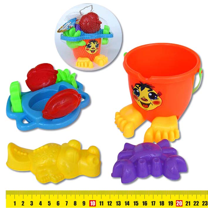 Песочный набор "Мордашка"10 предметов 3369 | Магазин канцтоваров и игрушек Львёнок