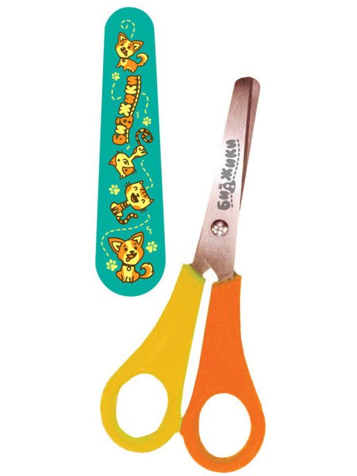 Ножницы детские 13 см "GAF-MEO" Биджики NCBJ130 8245 | Магазин канцтоваров и игрушек Львёнок