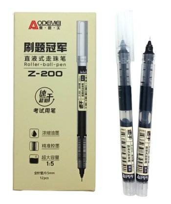 Ручка роллер 0,5мм DC-221/Z-200 черная | Магазин канцтоваров и игрушек Львёнок