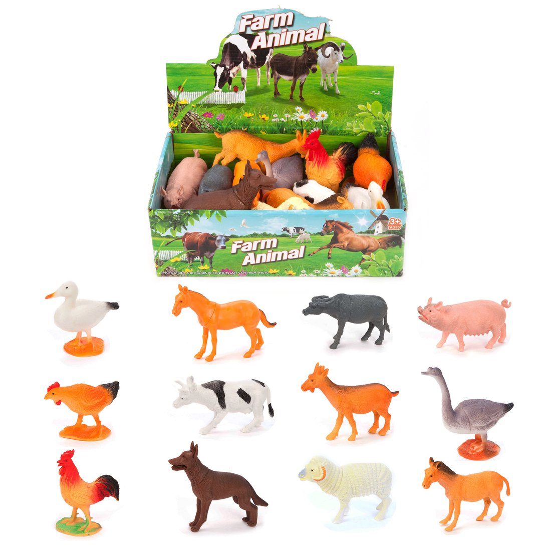 Животные фермы в ассортименте N588-2 | Магазин канцтоваров и игрушек Львёнок