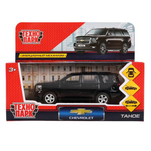 Машина металлическая Chevrolet Tanoe 12см двери, багажник, инерция TAHOE-BK черный | Магазин канцтоваров и игрушек Львёнок