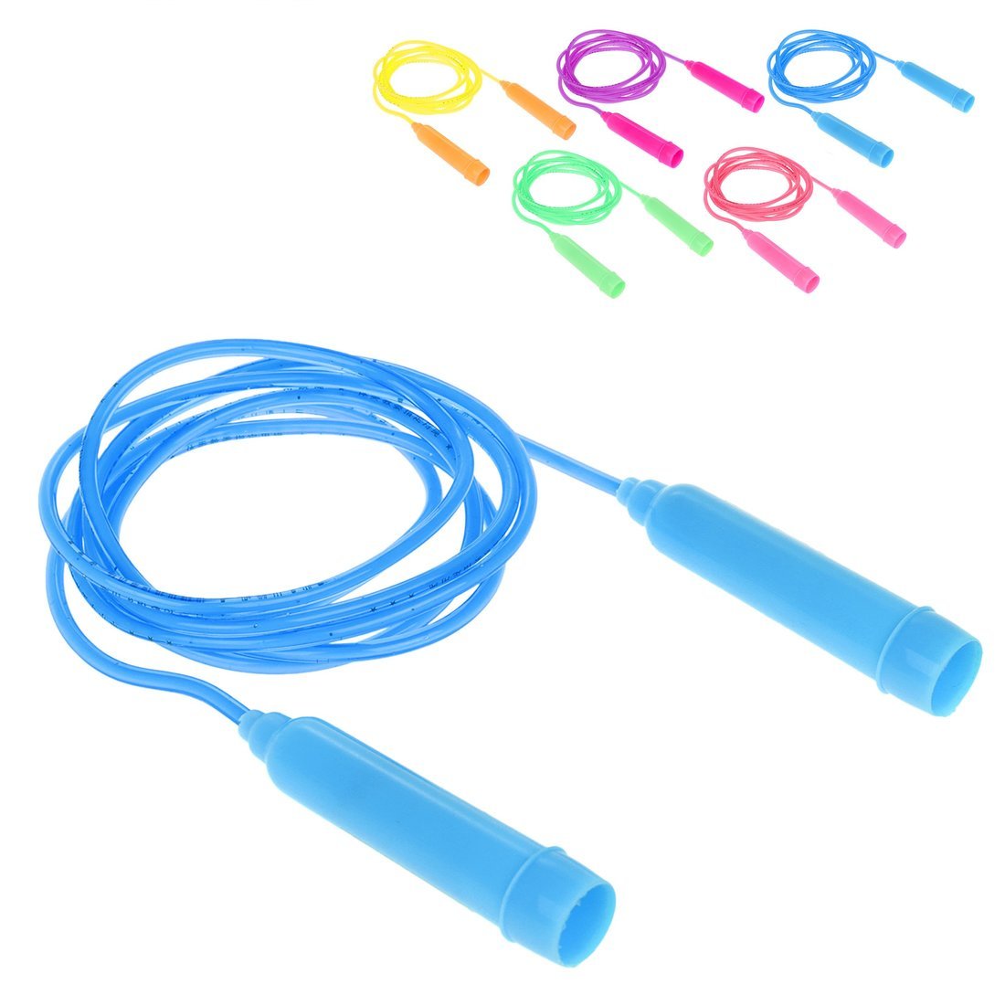 Скакалка 2.5м, ручки разноцветный под перламутр пластиковые микс 636248 | Магазин канцтоваров и игрушек Львёнок