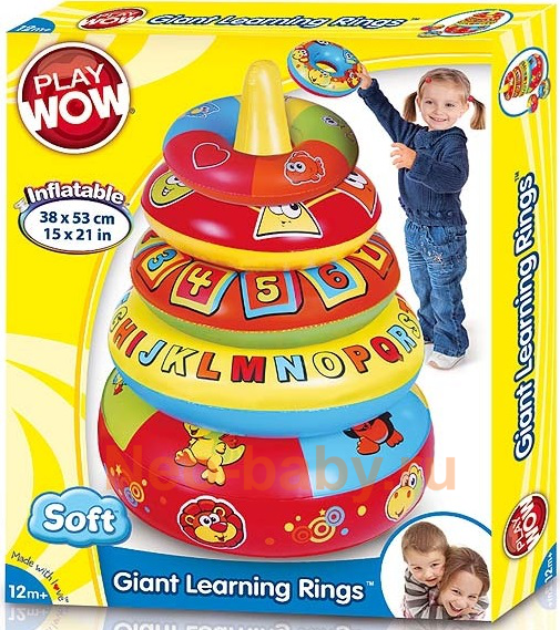 Пирамидка надувная Giant learning rings 3028 | Магазин канцтоваров и игрушек Львёнок