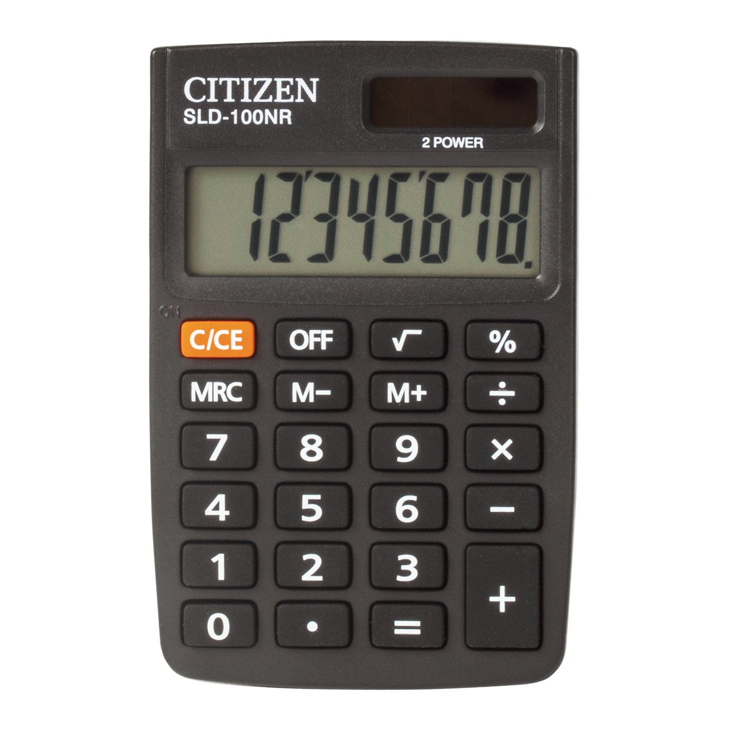 Калькулятор карманный  SLD-100N, 8 разр. черный | Магазин канцтоваров и игрушек Львёнок